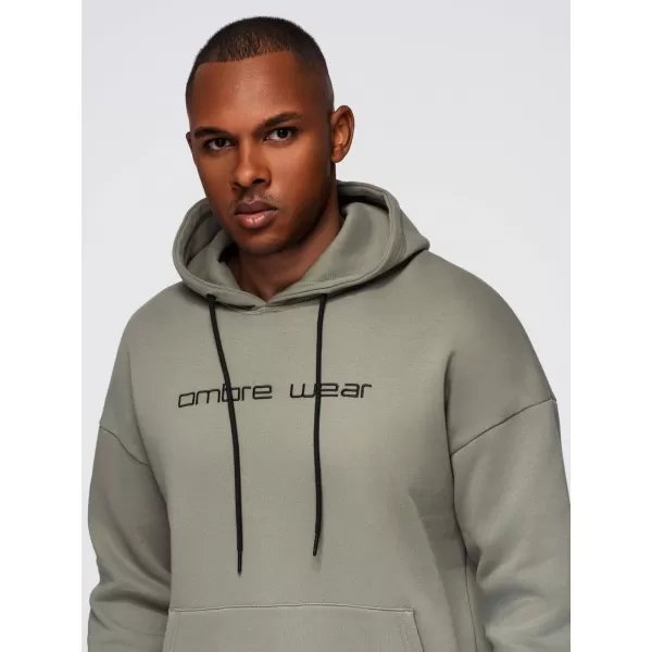  Férfi pulóver OMBRE OM-SSNZ-0241 KHAKI 