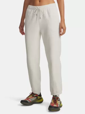 Női melegítőnadrág UNDER ARMOUR ICON TERRY VARSITY JOGGER 6004858-110 FEHÉR