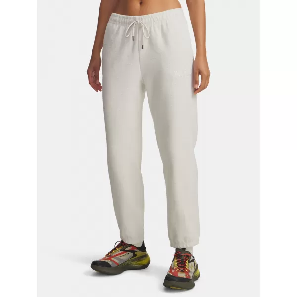  Női melegítőnadrág UNDER ARMOUR ICON TERRY VARSITY JOGGER 6004858-110 FEHÉR 