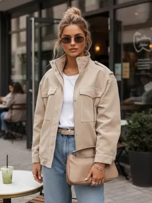 Női kabát DSTREET TY5653 BÉZS