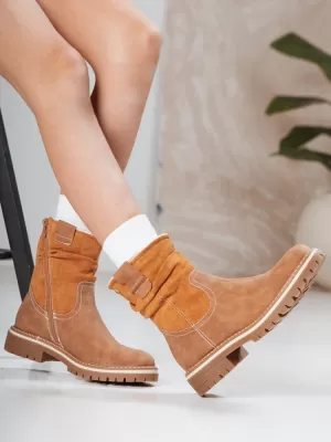 Női cipők DSTREET ZY1278 KARAMELLA