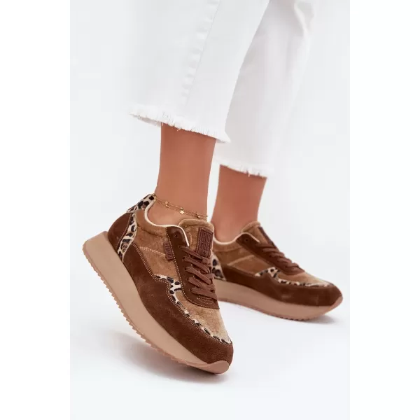  Női tornacipő BIG STAR OO274A313 BARNA/BEGE Big Star Shoes 
