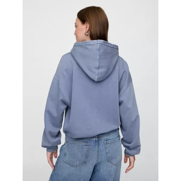  Női pulóver GAP LOGO PULLOVER HOODIE 746918-01 BAINBRIDGE KÉK 