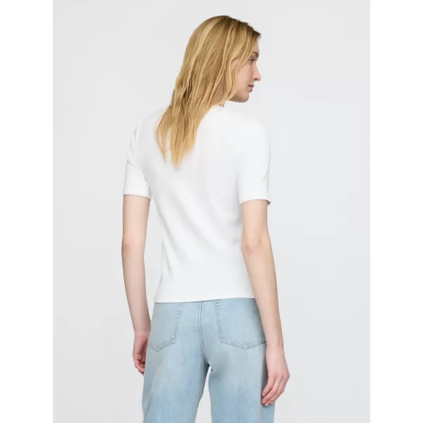 Női póló GAP MODAL CREW TEE 679172-01 FRISS FEHÉR 