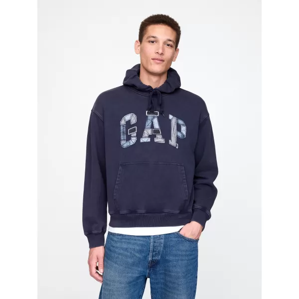  Férfi pulóver GAP PATCHWORK LOGO PULLOVER HOODIE 745196-00 HADITENGERÉSZET EGYENRUHA 