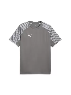 Férfi póló PUMA TEAMLIGA26 JERSEY 659721_13 FLAT MEDIUM GRAY/ LAPOS KÖZÉPSZÜRKE/PUMA FEHÉR