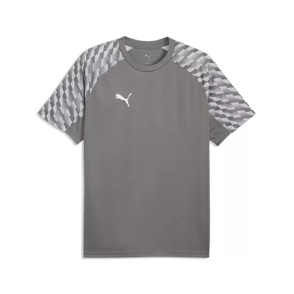  Férfi póló PUMA TEAMLIGA26 JERSEY 659721_13 FLAT MEDIUM GRAY/ LAPOS KÖZÉPSZÜRKE/PUMA FEHÉR 