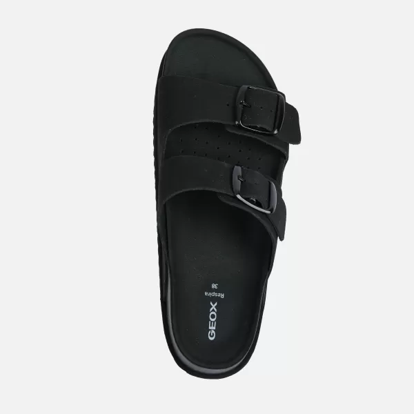  Női papucs GEOX SANDYBETT HIGH G012956 FEKETE 