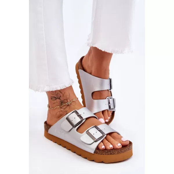  Női papucs BIG STAR LL274476 SILVER Big Star Shoes 