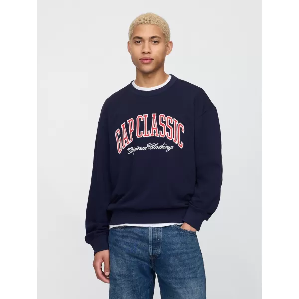  Férfi pulóver GAP CLASSIC LOGO SWEATSHIRT 744748-01 HADITENGERÉSZET EGYENRUHA 