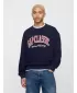 Férfi pulóver GAP CLASSIC LOGO SWEATSHIRT 744748-01 HADITENGERÉSZET EGYENRUHA