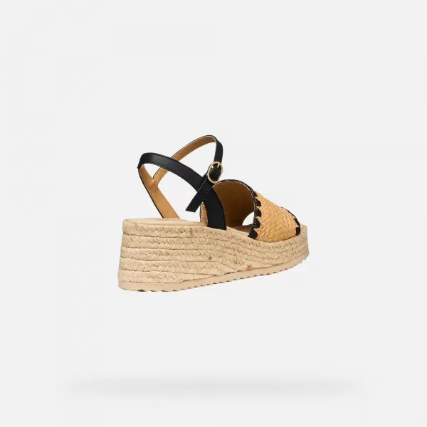  Női ékes cipő GEOX ALEMERIA G012882 FEKETE 
