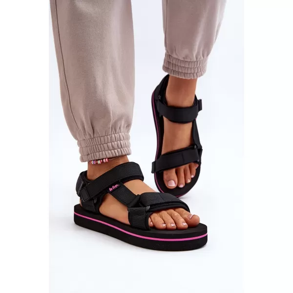  Női szandál LEE COOPER LCW-24-05-2751L FEKETE 