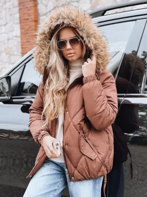 Női kabát DSTREET TY5231 BARNA