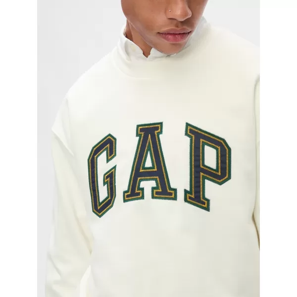  Férfi pulóver GAP LOGO CREW SWEATSHIRT 616625-01 ÚJ TÖRTFEHÉR 