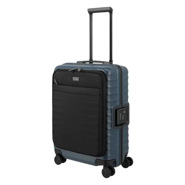  Fedélzeti bőrönd TITAN Overseas S Front pocket ÉJFÉLKÉK 