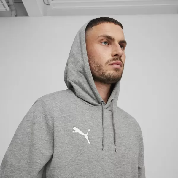  Férfi pulóver PUMA TEAMGOAL CASUALS HOODY 658618_33 KÖZEPES SZÜRKE HEATHER/FEHÉR 