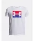 Fiú póló UNDER ARMOUR UA B BOXED SPORTS UPDATE SS 1388672-100 FEHÉR