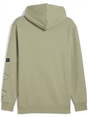 Férfi pulóver PUMA ESS LOGO LAB HOODIE 688180-82 LUX HADSEREG