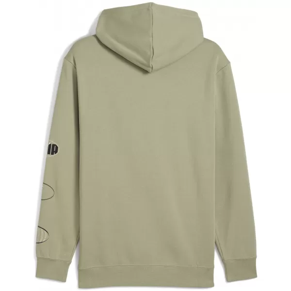  Férfi pulóver PUMA ESS LOGO LAB HOODIE 688180-82 LUX HADSEREG 