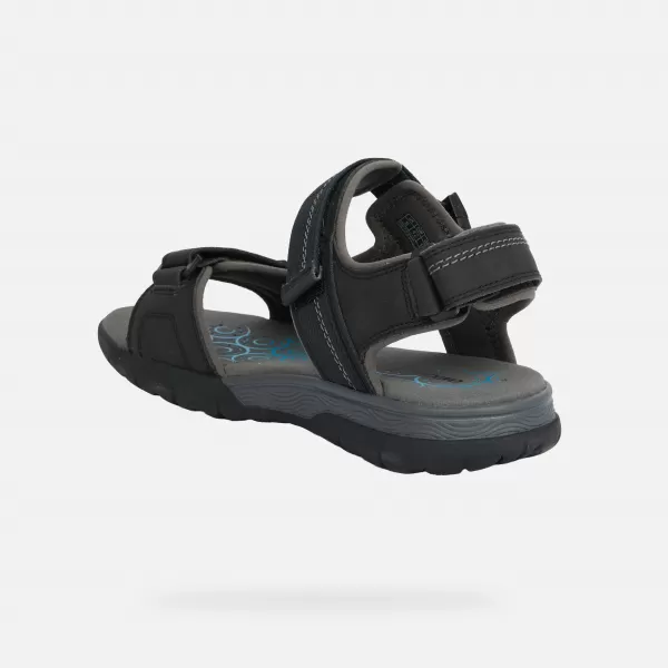  Férfi szandál GEOX SPHERICA EC5 G014392 FEKETE 