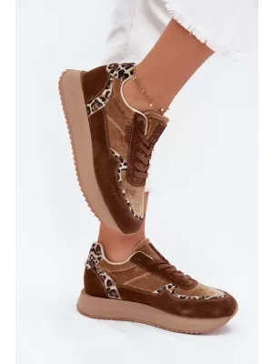 Női tornacipő BIG STAR OO274A313 BARNA/BEGE Big Star Shoes