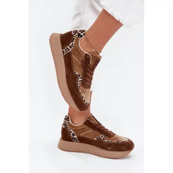  Női tornacipő BIG STAR OO274A313 BARNA/BEGE Big Star Shoes 