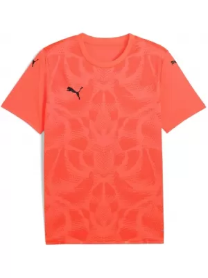Férfi funkcionális póló PUMA TEAMULTIMATE JERSEY 706280-38 NEON SUN/ NEON NAP/PUMA FEKETE
