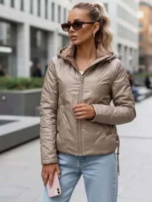 Női kabát DSTREET TY5633 KARAMELLA