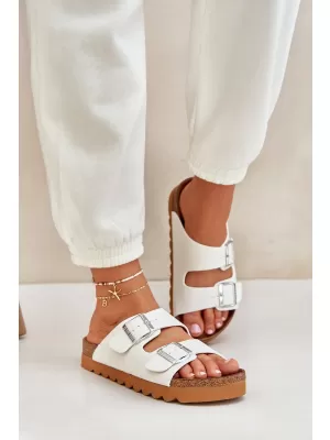 Női papucs BIG STAR LL274480 WHITE Big Star Shoes
