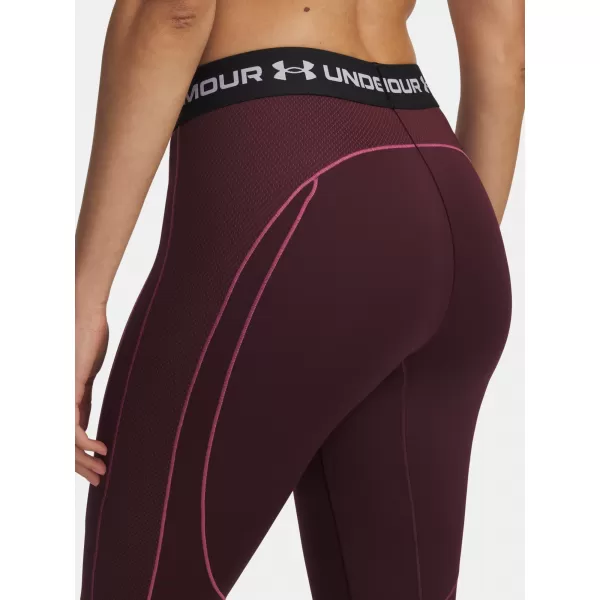  Női leggings UNDER ARMOUR UA COLDGEAR TEXTURED LEGGING 6003997-600 PIROS 