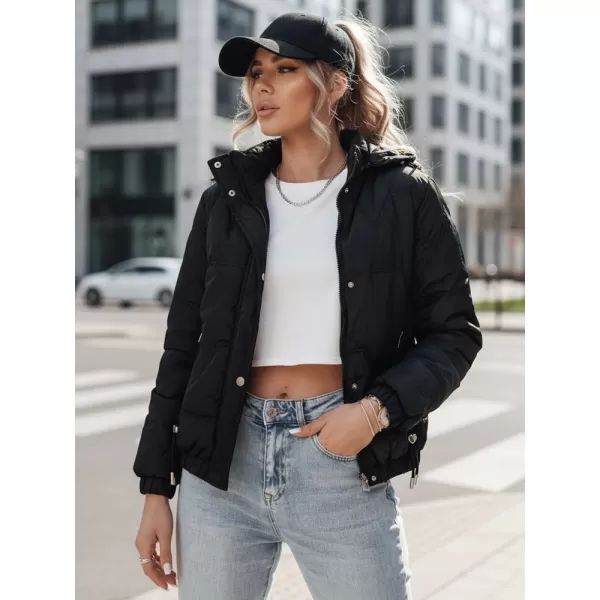  Női kabát DSTREET TY4175 FEKETE 