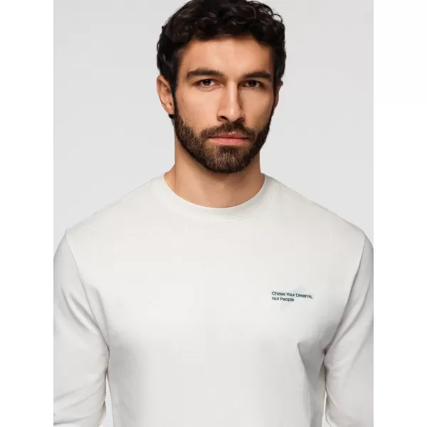  Férfi póló OMBRE OM-LSPT-0136 FEHÉR 