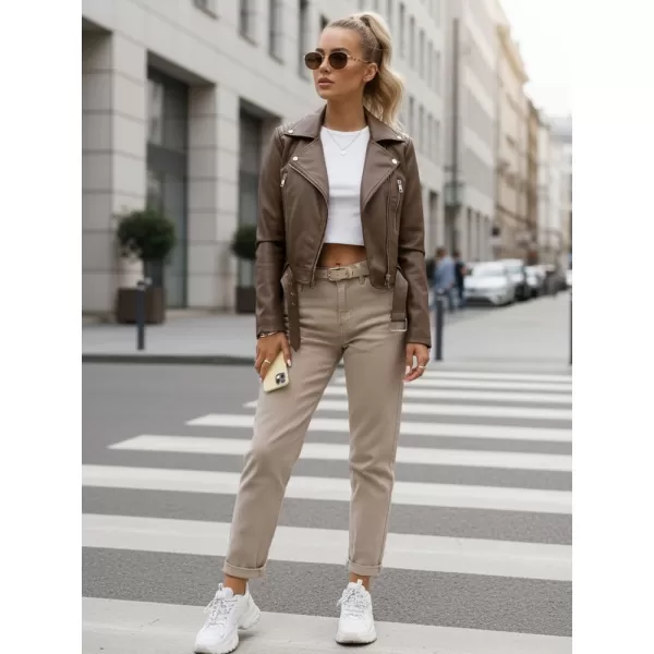  Női kabát DSTREET TY5536 BARNA 