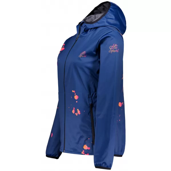  Női prémium softshell kabát ALTISPORT VOJ/ALW077JACK01 SÖTÉTKÉK/NARANCS 