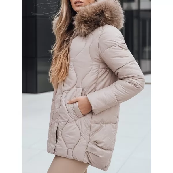  Női kabát DSTREET TY5494 BÉZS 
