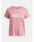 Lányos póló UNDER ARMOUR TECH TWIST WDMK LOGO SS 6007134-600 RÓZSASZÍN