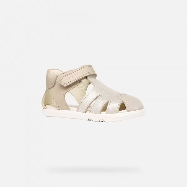  Lány szandál GEOX SANDAL STEPPIEUP B656QA0CR85C5000 BÉZS 