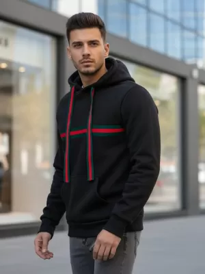Férfi pulóver DSTREET BX5939 FEKETE