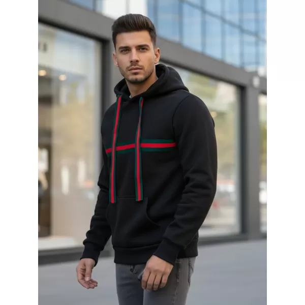  Férfi pulóver DSTREET BX5939 FEKETE 
