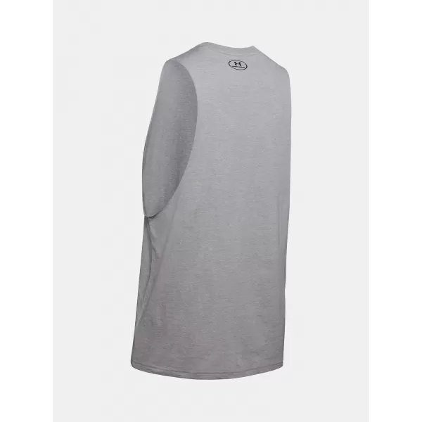  Férfi felső UNDER ARMOUR LEFT CHEST CUT OFF TANK 1329286-035 SZÜRKE 