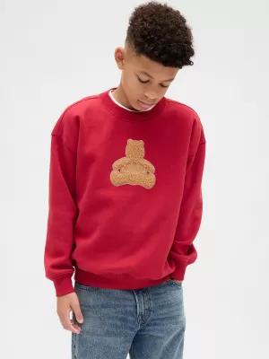 Gyermek pulóver GAP CREW RELAXED SWEATSHIRT 844233-01 HERING