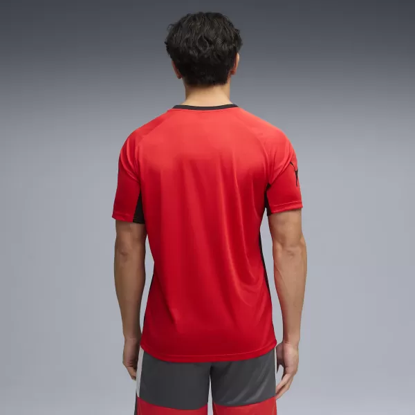  Férfi funkcionális póló PUMA INDIVIDUALLIGA GRAPH JERSEY 660578_01 PUMA PIROS/PUMA FEHÉR 
