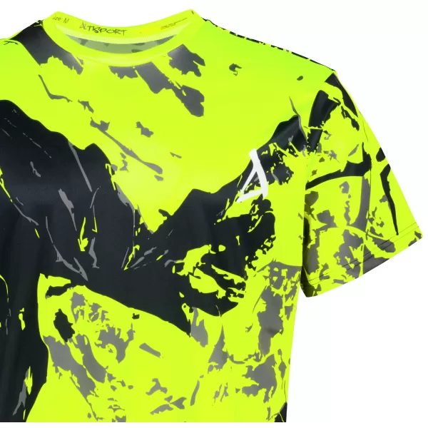  Prémium férfi póló ALTISPORT VOJ/ALM131TR01 FLUO SÁRGA/FEKETE 