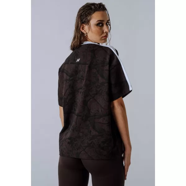  Laza szabású póló POWER 894 DARK BROWN CAMO Nebbia 