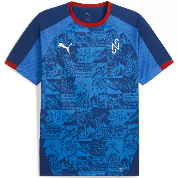  Férfi funkcionális póló PUMA NEYMAR JR PLAYMAKER JERSEY 660314-10 BLAZING BLUE/ LÁNGOLÓ KÉK/PUMA FEHÉR/ULTRA 
