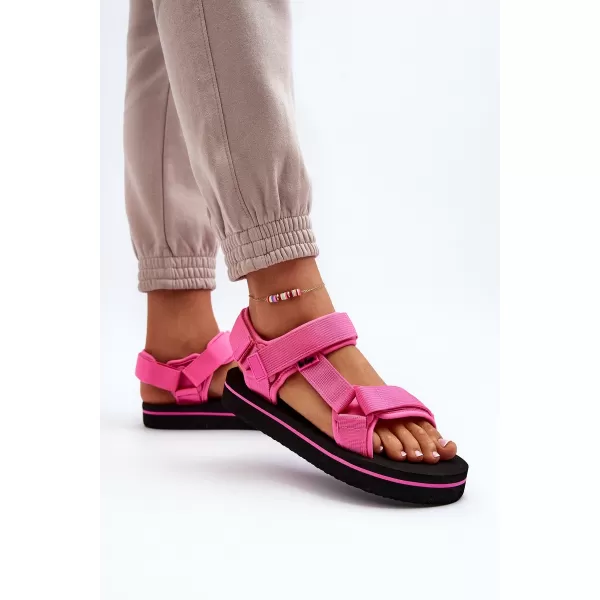  Női szandál LEE COOPER LCW-23-34-2613 FEKETE/FUKSZIA 
