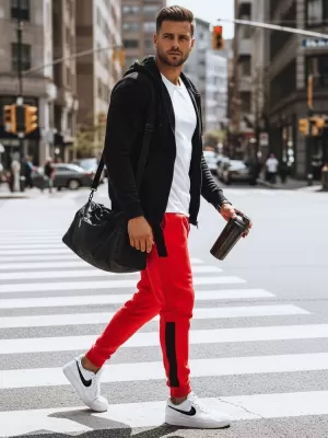 Férfi nadrág DSTREET UX3730 PIROS
