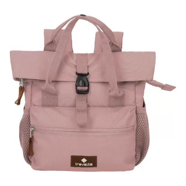 Hátizsák TRAVELITE BASICS SHORT HANDLE MINI FÜST RÓZSA 