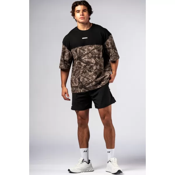  Túlméretes póló POWER 898 LIGHT BROWN CAMO Nebbia 